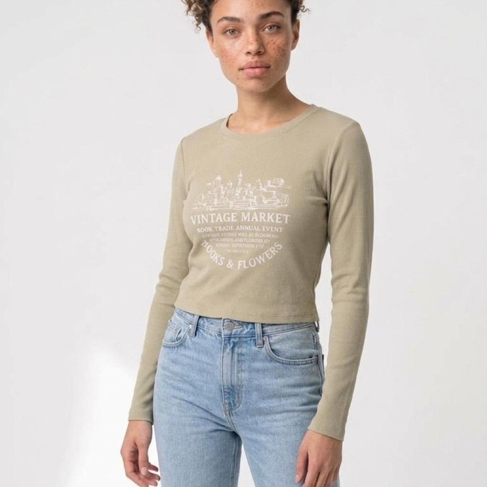 Garage long sleeve top, thermal super cute and soft Size S